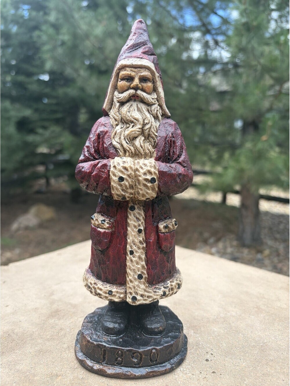 1890 Memories Of Santa 9” Resin Figure Christmas Reproductions, Inc. 1986 EUC